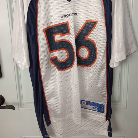 NFL Denver Broncos Al Wilson #56 Reebok White Jersey Men's Medium - Picture 1 of 7